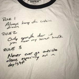 Stranger Things “Rules” Ringer Tee